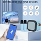 Set mini Karaoke cu Boxa Bluetooth si cu 2 Microfoane Wireless, Multi-Functionala, Efecte Magice de Schimbare Voce, Iluminare LED dinamica si Baterie de Lunga Durata, Perfecta pentru Copii si Adulti