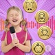 Set mini Karaoke cu Boxa Bluetooth si cu 2 Microfoane Wireless, Multi-Functionala, Efecte Magice de Schimbare Voce, Iluminare LED dinamica si Baterie de Lunga Durata, Perfecta pentru Copii si Adulti