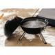 Gratar portabil pentru picnic, Solid cu picioare demontabile, metalic, 35cm, negru