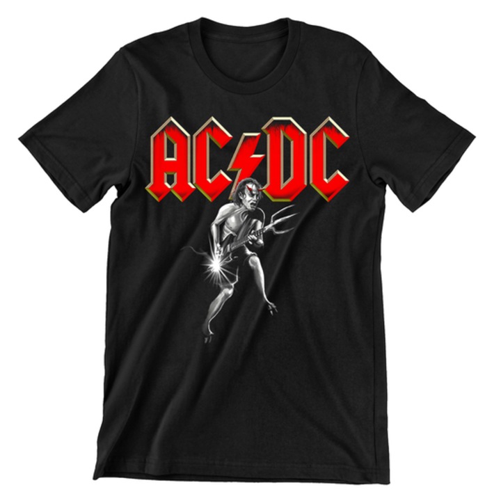 Gyerek póló, Prestige-Boutique, Rock Bands 42, ACDC, Fekete
