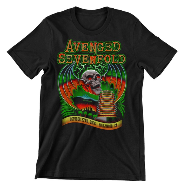 Gyerek póló, Prestige-Boutique, Rock Bands 49, Avenged Sevenfold, Fekete