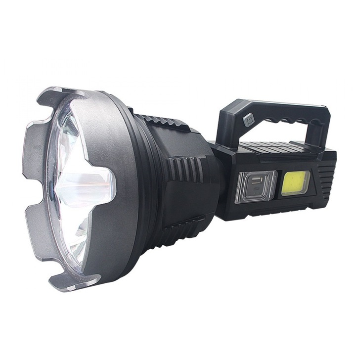TD 999 50W LED фенер с 8000 лумена, вградена батерия, COB странична светлина