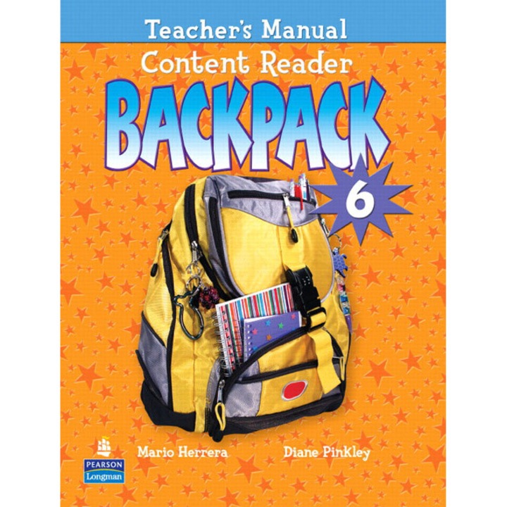 Manual pentru profesori Backpack Content Reader 6, PEARSON, CD-ROM, nivel 6