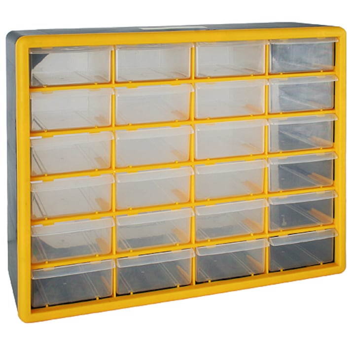 Органайзер за инструменти Strend Pro, 500 x 160 x 390 мм, макс. 28 кг, 24 чекмеджета