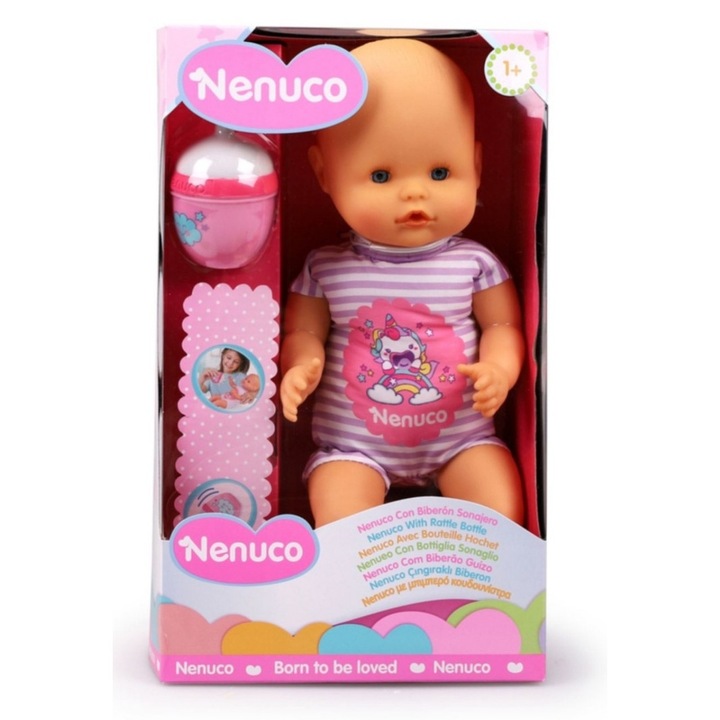 Кукла Nenuco с шише и дрънкалка