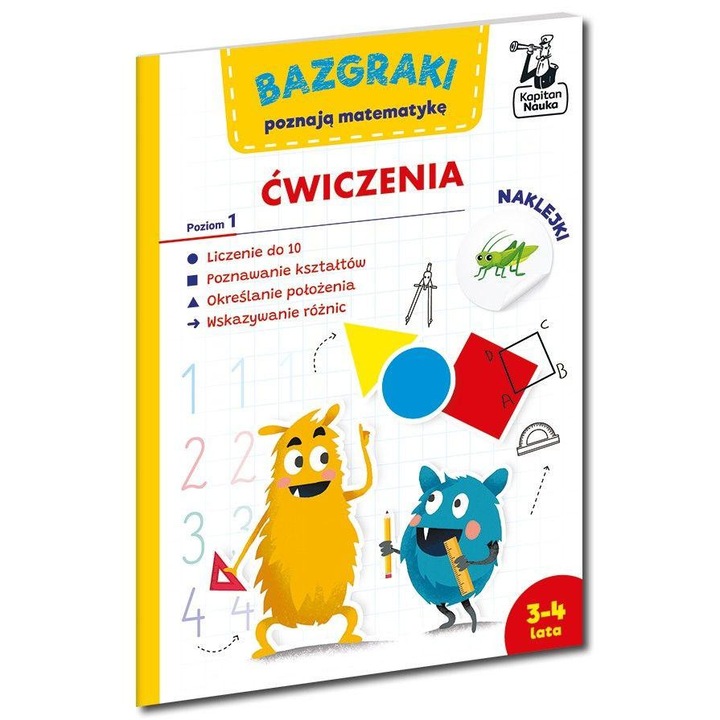Bazgraki poznają matematykę. Ćwiczenia. Poziom 1. Kapitan Nauka