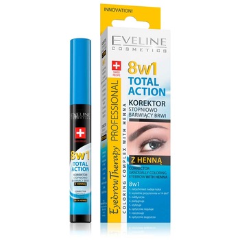 Corector sprancene Eveline Professional Henna 8 in 1 Corector sprancene Eveline Professional Henna 8 in 1