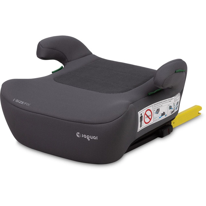 Scaun auto copii Caretero Jaguar i-Size, booster cu ISOFIX, pentru inaltime 125-150 cm, grafit