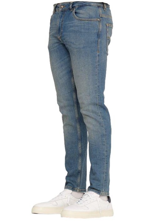 Blugi barbati 77GAB5D0, Versace Jeans, Bumbac/Elastan, Albastru