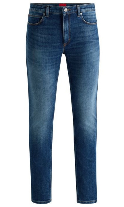 Дамски дънки HUGO, екстра слим, сини, 99% памук