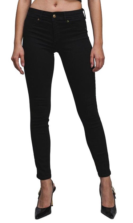 Versace Jeans női farmernadrág, pamut/elasztán, fekete, 32 US