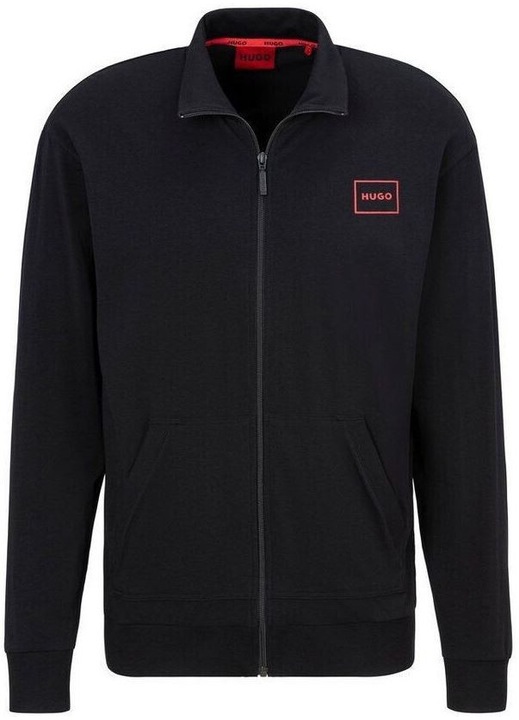 Jacheta HUGO, regular, neagra, bumbac-elastan, L INTL