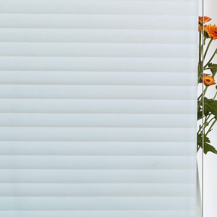 Folie Autoadeziva pentru Geamuri si Ferestre, Model Jaluzele, Protectie Intimitate si Decorativa, Dimensiuni 60 x 200 cm