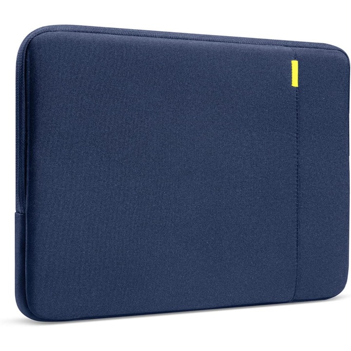Husa de Protectie 360° pentru Laptop 13/14 Inch, Compatibila cu MacBook Air 13, MacBook Pro M4, M3, M2, M1 (A3403, A3186, A2991, A2780, A2485, A2141, 2019–2024), Surface Laptop 7, Rezistenta la Apa, cu Buzunar pentru Accesorii, Bleumarin