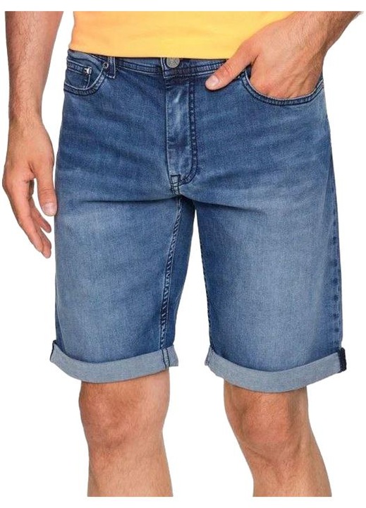 Blugi scurti barbati, Karl Lagerfeld, Bumbac/Elastan, Albastru