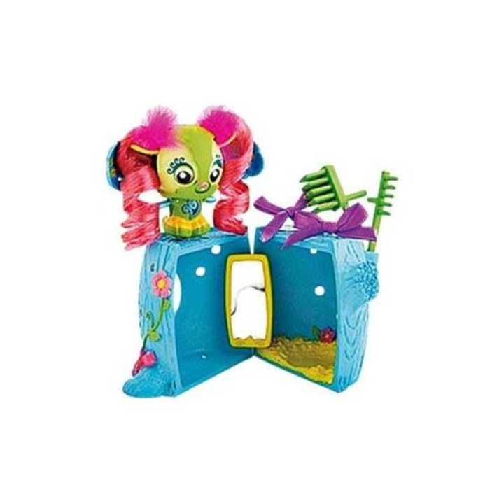 Figurina Zoobles cu accesorii de coafat, 4 cm, multicolor, 14x22x6 cm