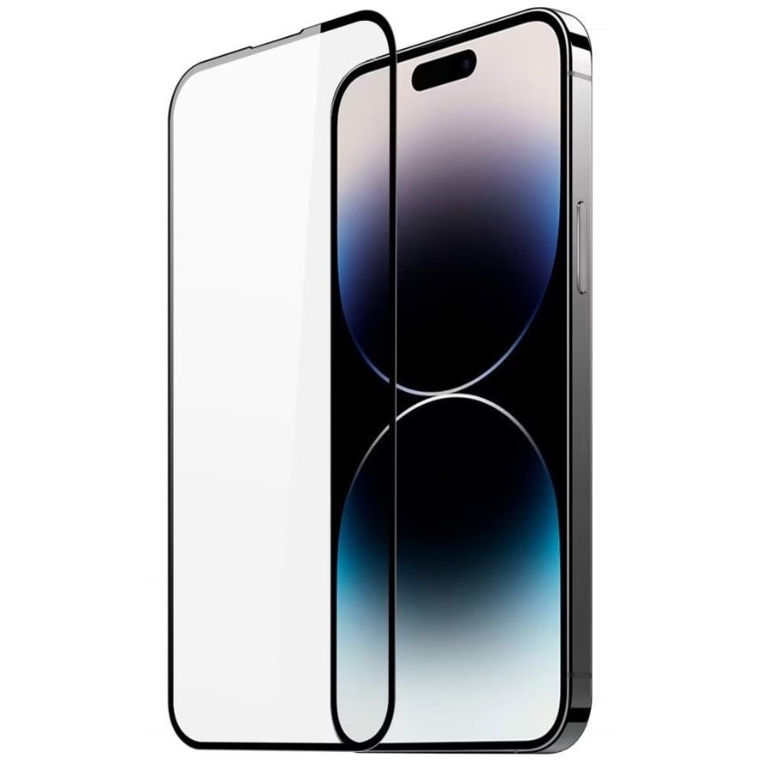 Folie Sticla Securizata compatibila cu Apple iPhone 15 PRO, Full Glue, Full Cover, Negru