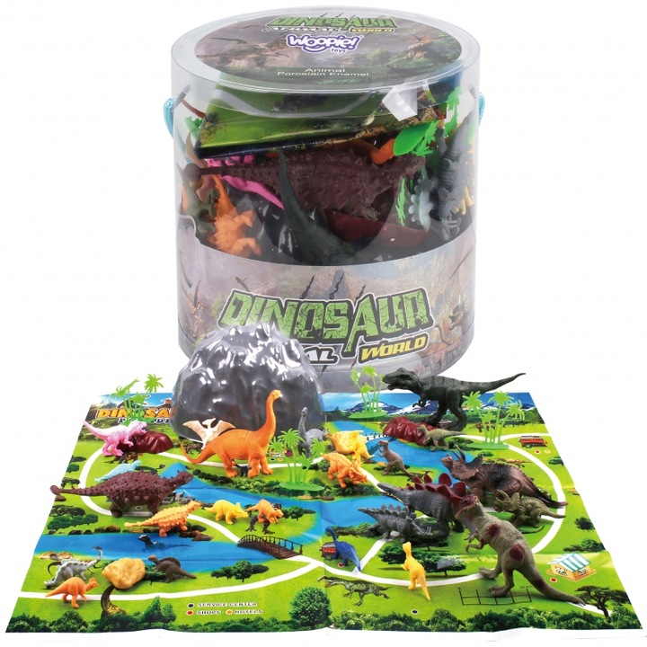 Set Figurine Dinozauri, inny, 34 piese, multicolor, jucărie educativă pentru copii de la 3 ani