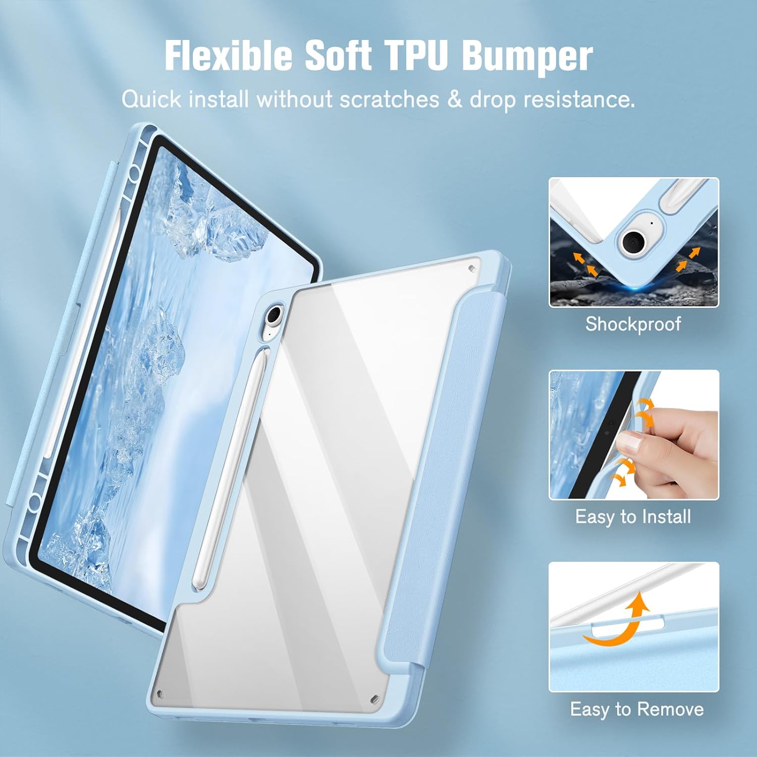 Husa premium pentru Samsung Galaxy Tab S10+/S10Fe+/S9+/S9Fe+, 12.4", Sigloo, interior de piele sintetica, suport Smart Pen, spatele din policarbonat transparent, rezistent la socuri, Pine Green