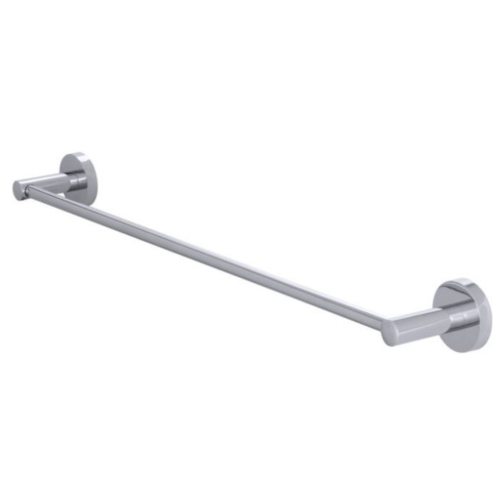 Suport pentru prosop baie, cromat 630 mm lungime, model rotund