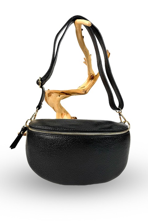 Geanta piele culoare - negru