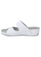 Papuci de damă Bioform din piele albă cu velcro Bioform 4103 07643