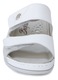 Papuci de damă Bioform din piele albă cu velcro Bioform 4103 07643