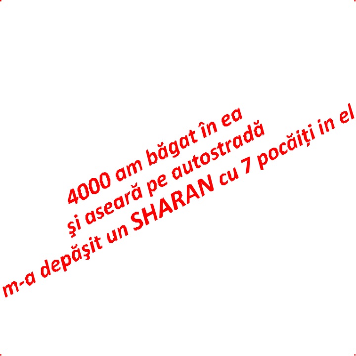 Sticker auto 4000-autostrada-sharan-pocaiti-rosu, Cri-Flo, Culoare Rosu, Marime 21 cm