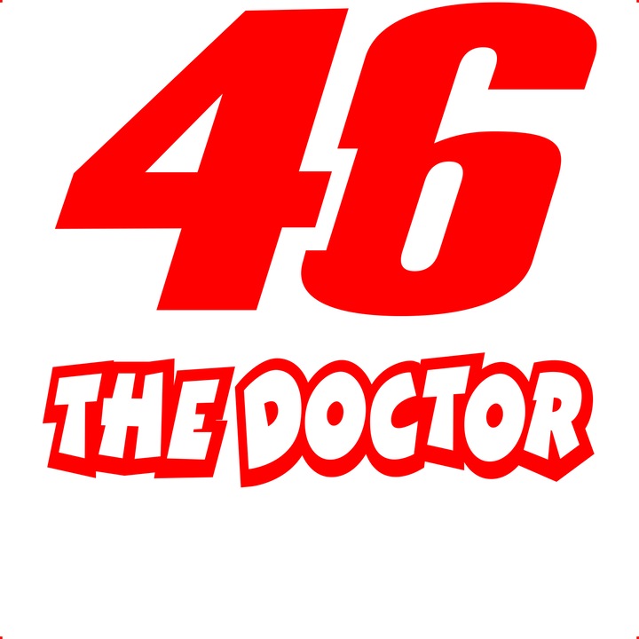 Sticker auto 46-doctor, Cri-Flo, Culoare Rosu, Marime 21 cm