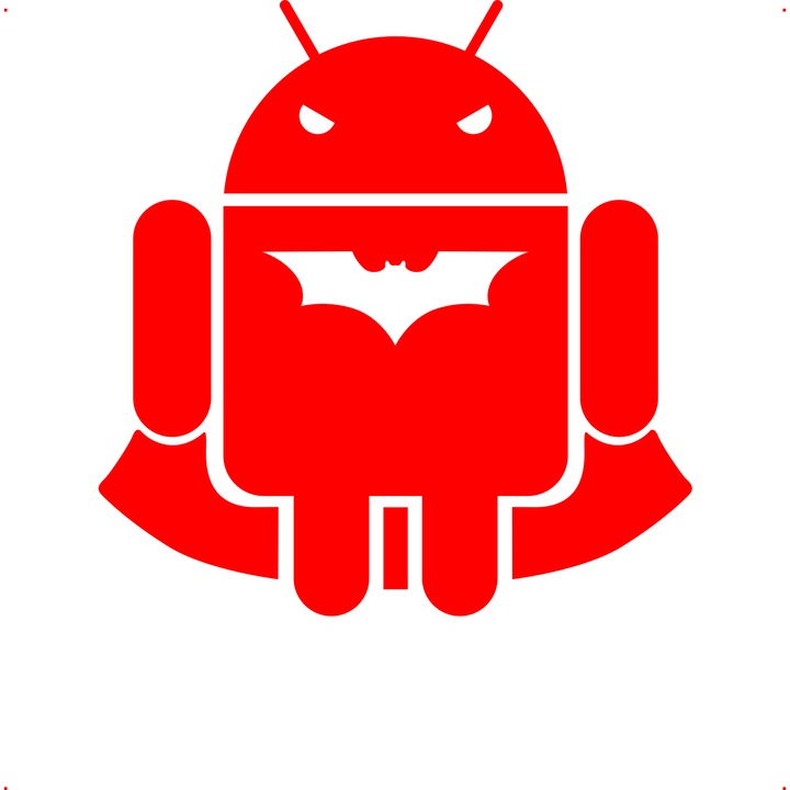 Sticker auto andro-bat, Cri-Flo, Culoare Rosu, Marime 21 cm