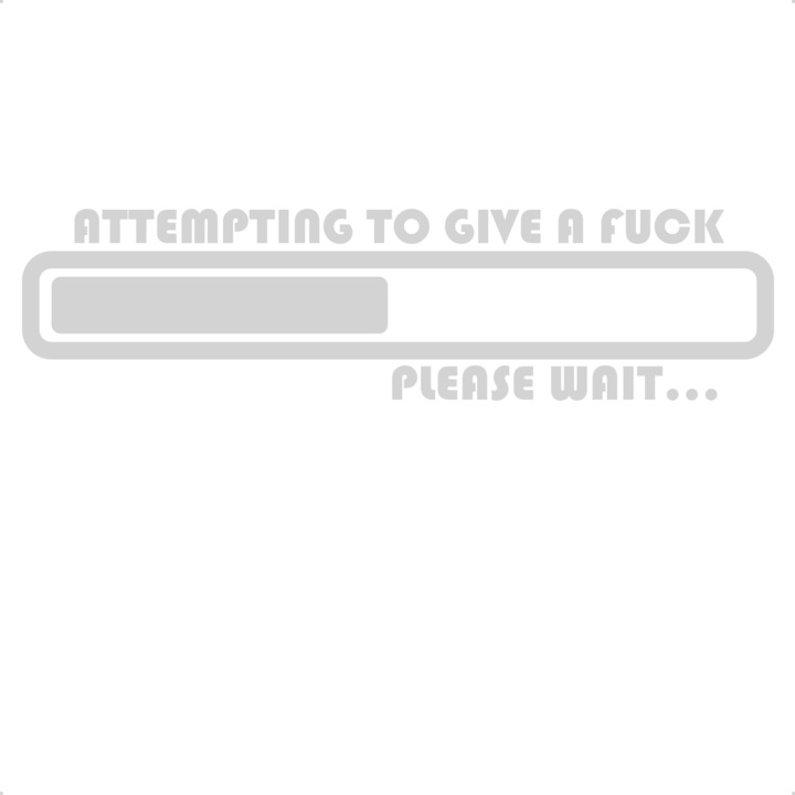 Sticker auto attempting, Cri-Flo, Culoare Alb, Marime 21 cm