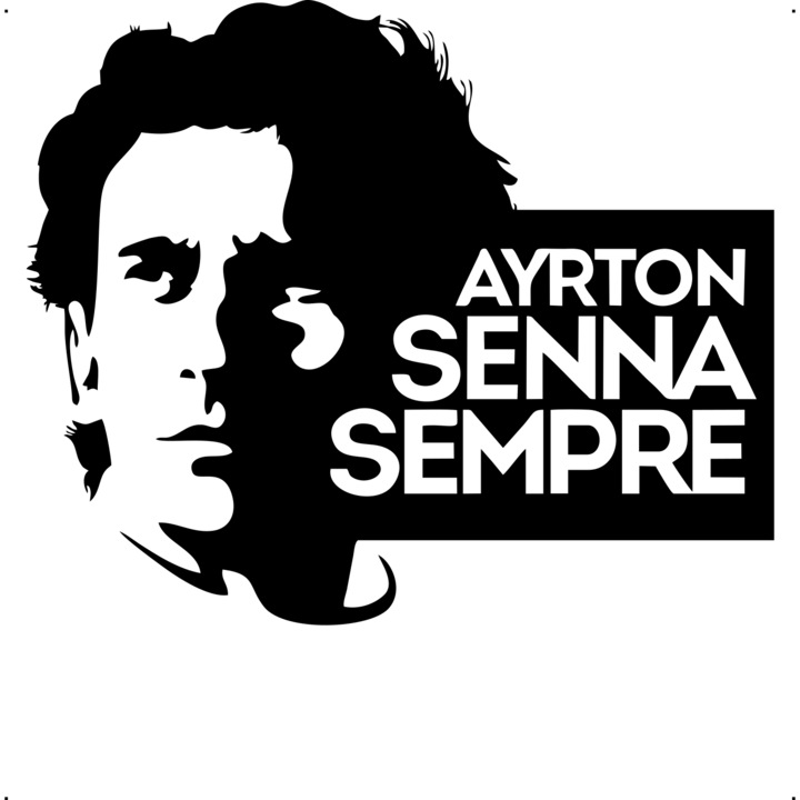Ayrton Senna semper autómatrica, 26 cm, fehér