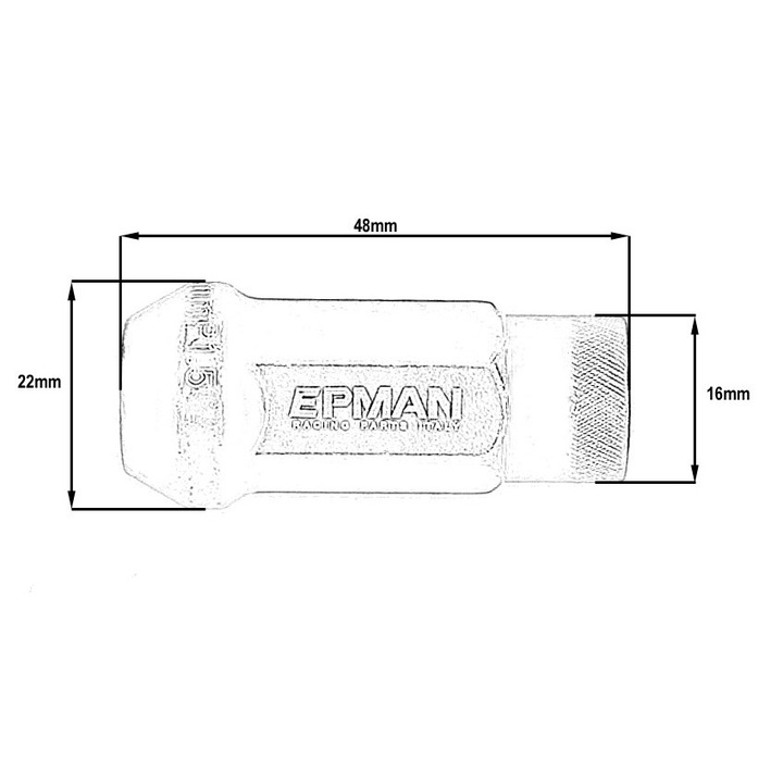 EPMAN JDM Kerékanya M12x1.5 Piros