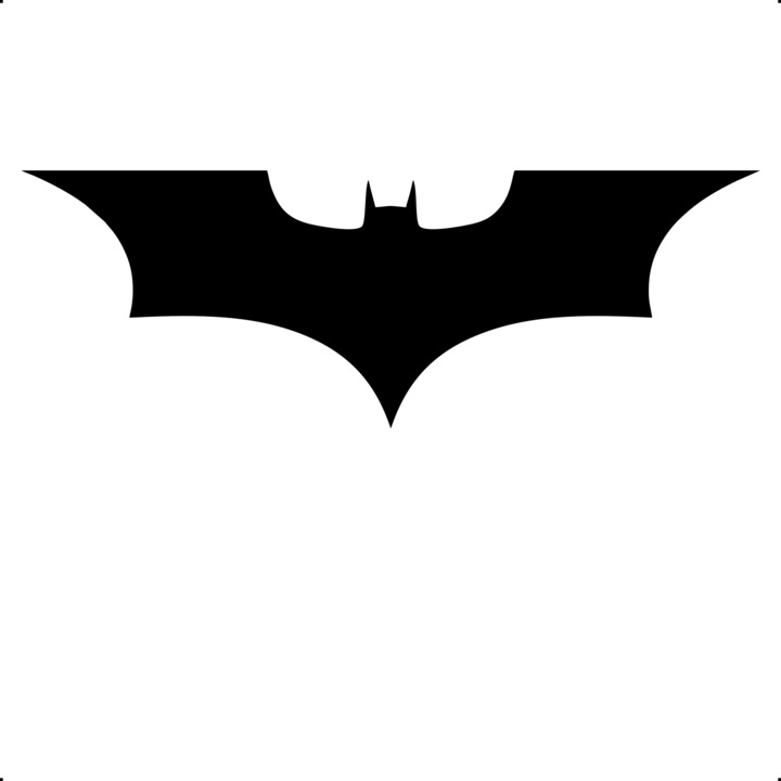 Sticker auto batman v2, Cri Flo, Culoare Negru, Marime 21 cm