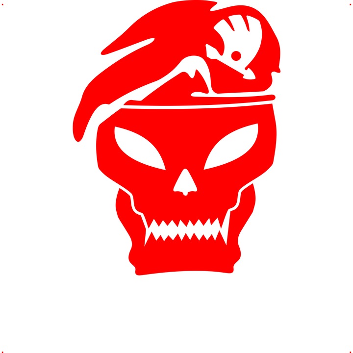 Sticker auto call skoda, Cri Flo, Culoare Rosu, Marime 21 cm