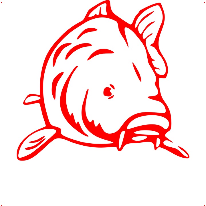 Sticker auto crap-v3, Cri-Flo, Culoare Rosu, Marime 21 cm