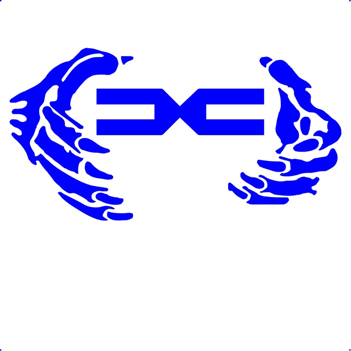 Sticker auto gheare audi sticker auto, Cri Flo, Culoare Albastru, Marime 21 cm