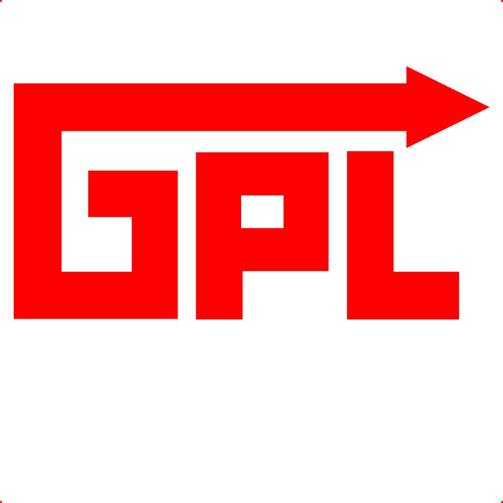 Sticker auto gpl, Cri Flo, Culoare Rosu, Marime 21 cm