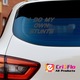 Sticker auto i do my own stunts, Cri Flo, Culoare Gri, Marime 21 cm