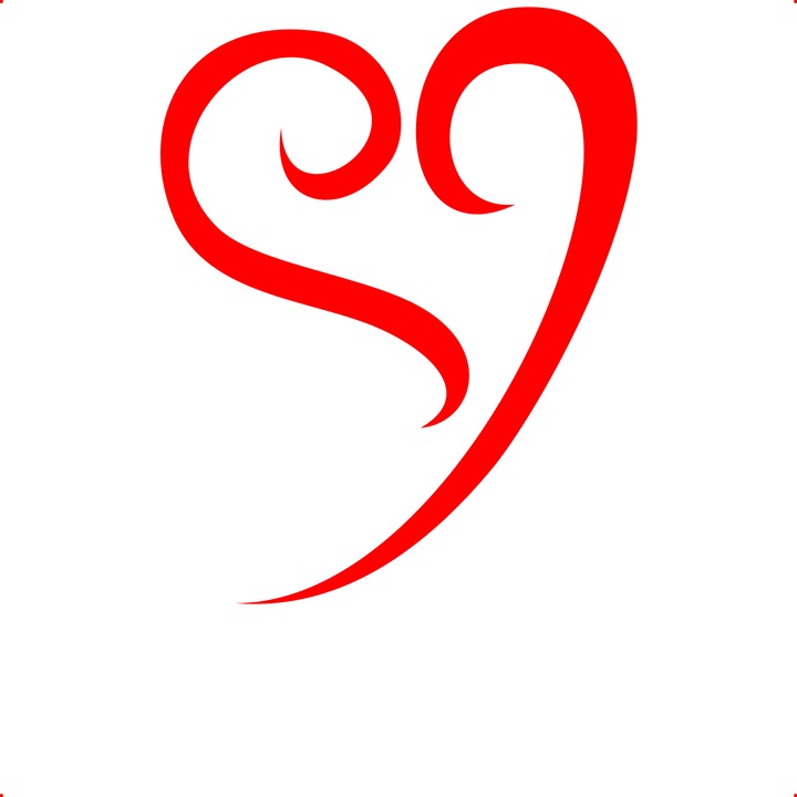 Sticker auto inima v12, Cri Flo, Culoare Rosu, Marime 21 cm