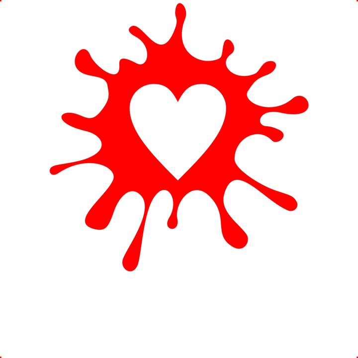 Sticker auto inima v16, Cri Flo, Culoare Rosu, Marime 21 cm