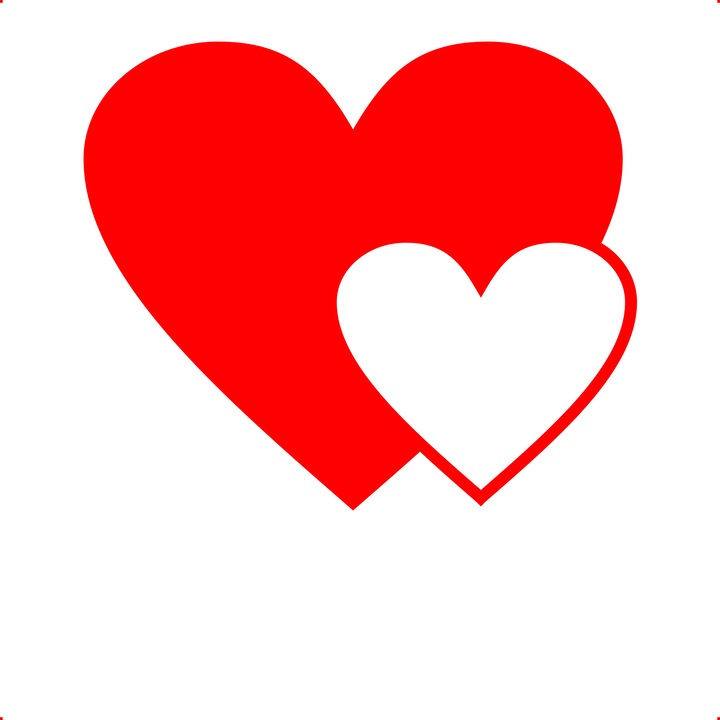 Sticker auto inima v4, Cri Flo, Culoare Rosu, Marime 21 cm