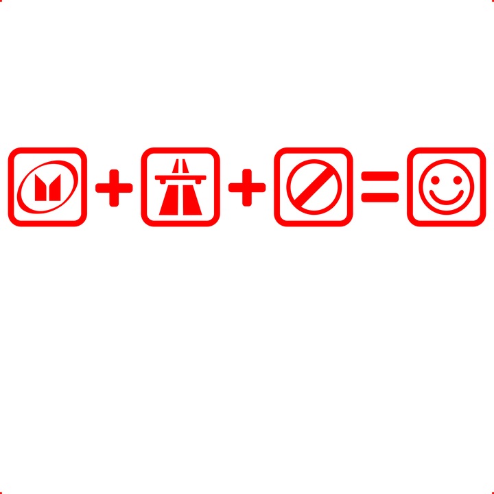 Sticker auto isuzu autostrada, Cri Flo, Culoare Rosu, Marime 21 cm