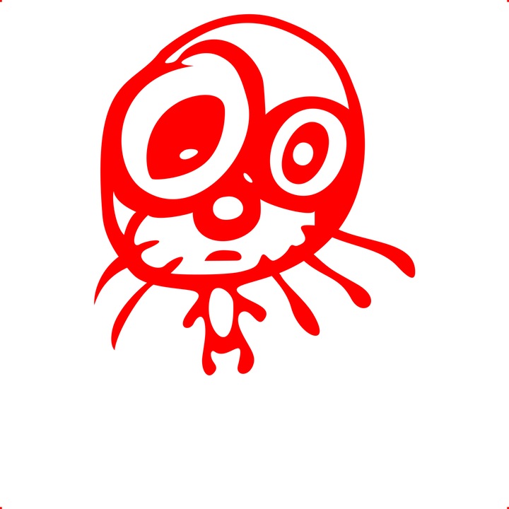 Sticker auto jdm cat, Cri Flo, Culoare Rosu, Marime 21 cm