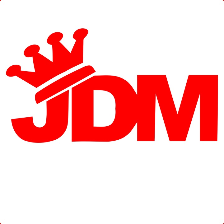 Sticker auto JDM COROANA, Cri Flo, Culoare Rosu, Marime 21 cm