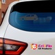 Sticker auto golf r32, Cri Flo, Culoare Gri, Marime 21 cm