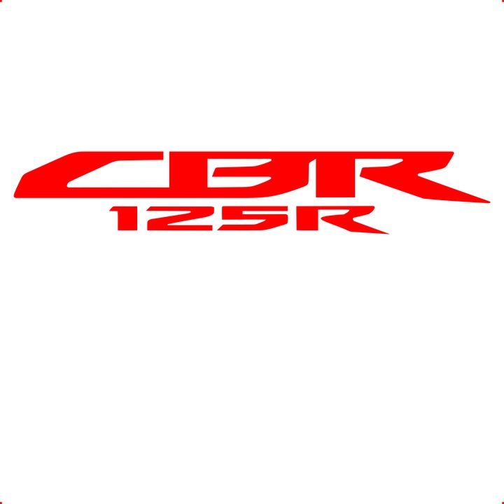 Sticker auto HONDA cbr 125 sticker personalizat, Cri Flo, Culoare Rosu, Marime 21 cm