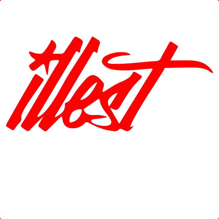 Sticker auto illest, Cri Flo, Culoare Rosu, Marime 21 cm