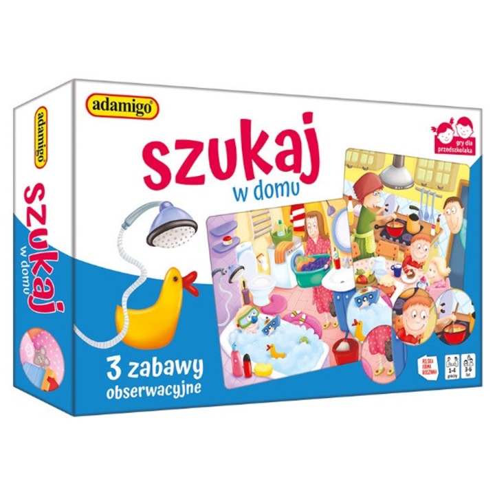 Set educational cautare in casa Adamigo multicolor