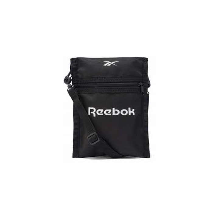 Reebok ACT Core sporttáska, 1 rekesz, 1 zseb, 14x8cm, fekete